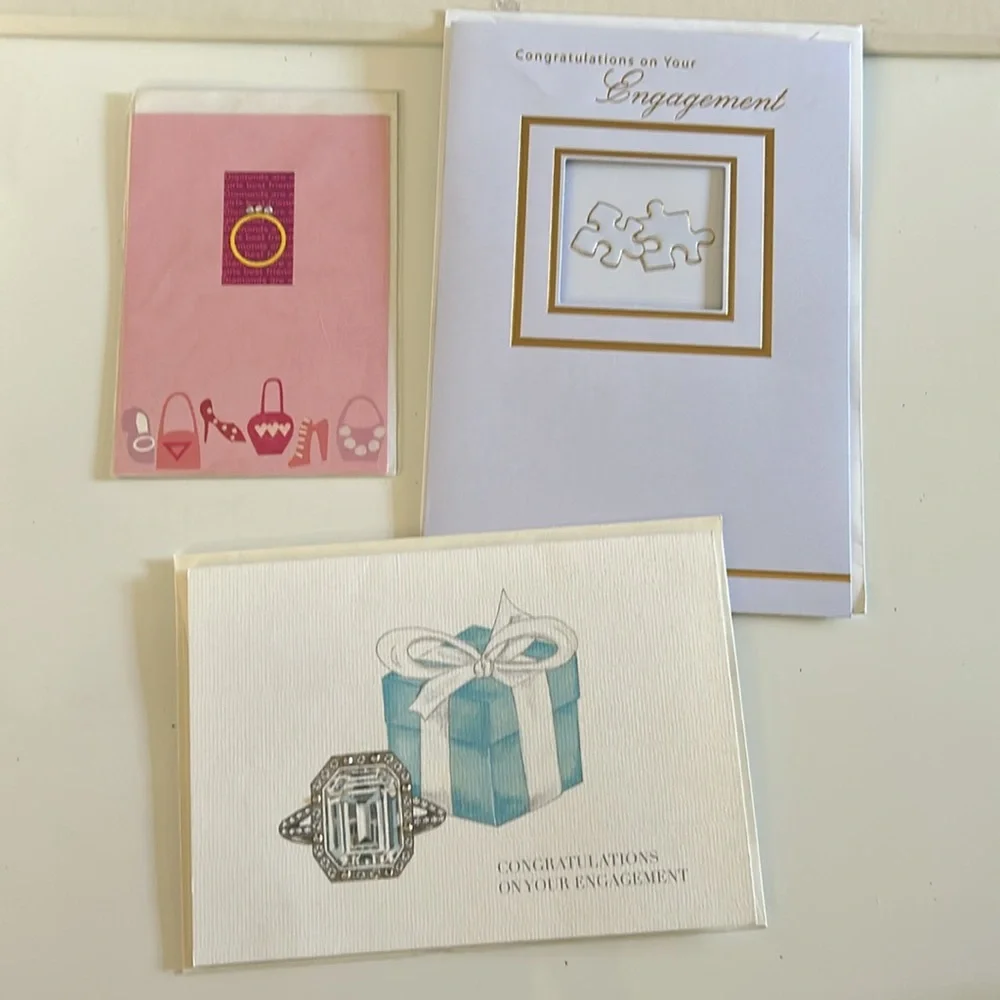 Lot of 11 engagement Themed Cards (Bundle‎ of 11 cards / new) 💍